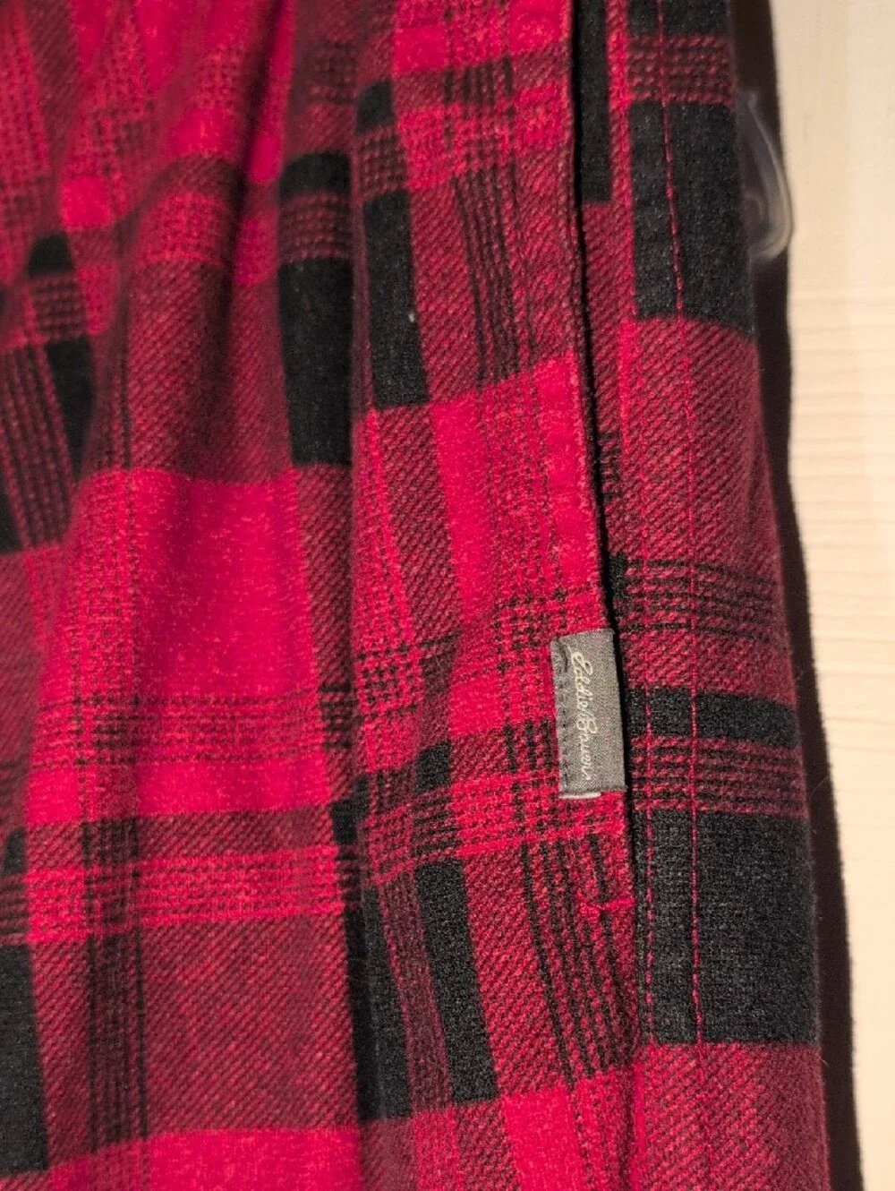 Eddie Bauer Red and Black Plaid PJ Bottoms